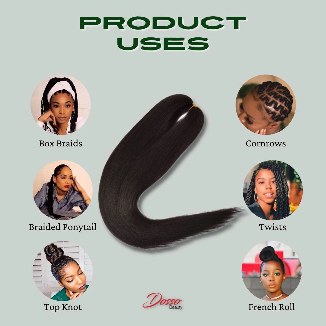 Hypoallergenic Braiding Hair 28" 3 Bundle Pack