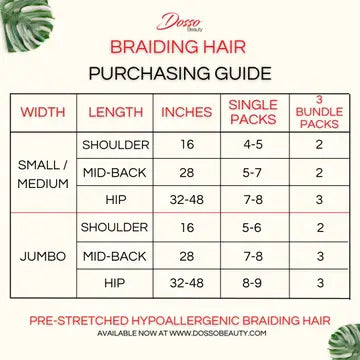 Hypoallergenic Braiding Hair Single Pack